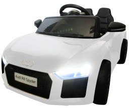 Autko AUDI R8 Spyder na akumulator białe