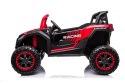 Buggy ATV Strong Racing dla 2 dzieci Czerwony + Silnik bezszczotkowy + Pompowane koła + Audio LED Czerwony