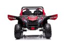 Buggy ATV Strong Racing dla 2 dzieci Czerwony + Silnik bezszczotkowy + Pompowane koła + Audio LED Czerwony