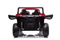 Buggy ATV Strong Racing dla 2 dzieci Czerwony + Silnik bezszczotkowy + Pompowane koła + Audio LED Czerwony