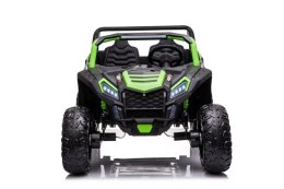 Buggy ATV Strong Racing dla 2 dzieci Zielony + Silnik bezszczotkowy + Pompowane koła + Audio LED ZIELONY