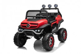 Pojazd Mercedes BENZ UNIMOG Czerwony